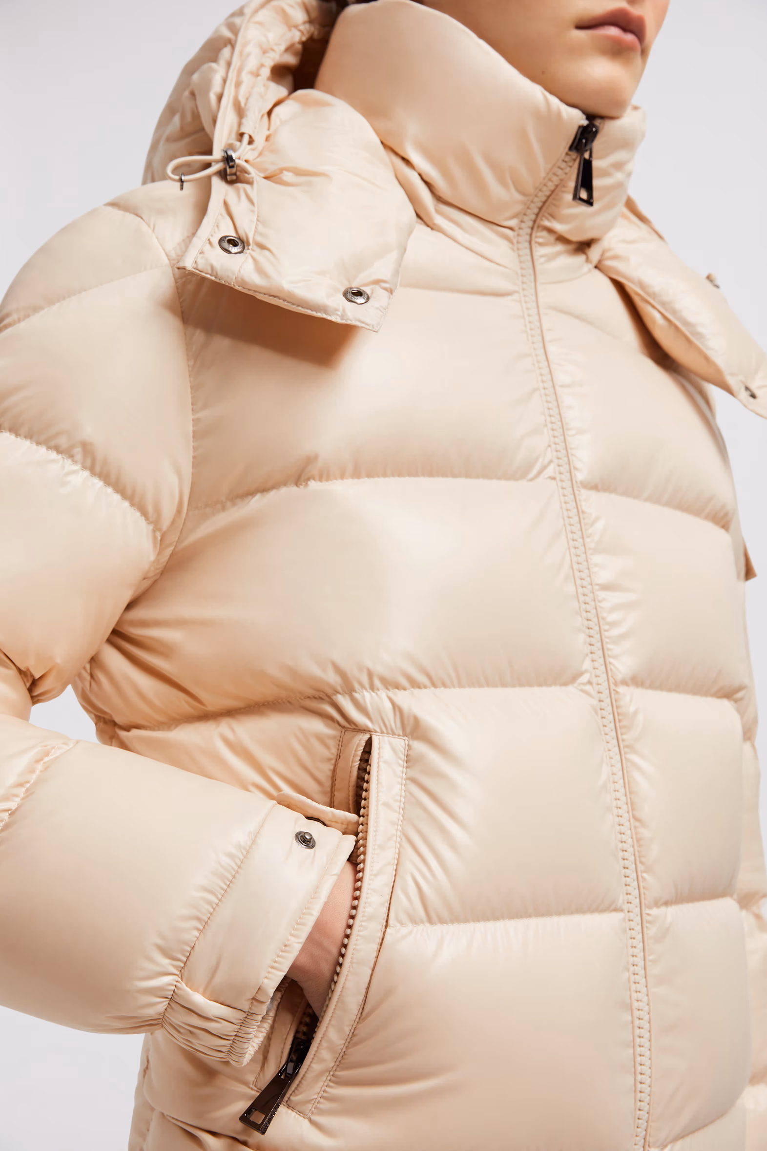 Plumífero corto con capucha Maire Mujer Beige Moncler 6